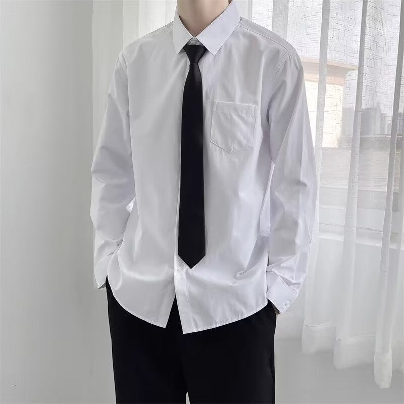 Personality Loose Casual Shirt Men - souqmart