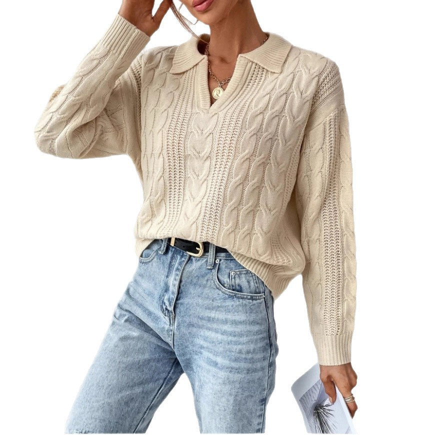 Women's Twist Thread Knitted Vest Solid Color Top