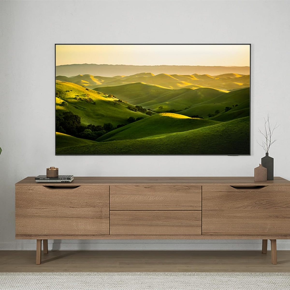 Samsung 55 Inch TV Crystal UHD 4K, DU7000, PurColor, 4K Upscaling, Samsung Tizen OS, Q-Symphony, Black, UA55DU7000 - 2024 Model - 1 Year Warranty (International Version)