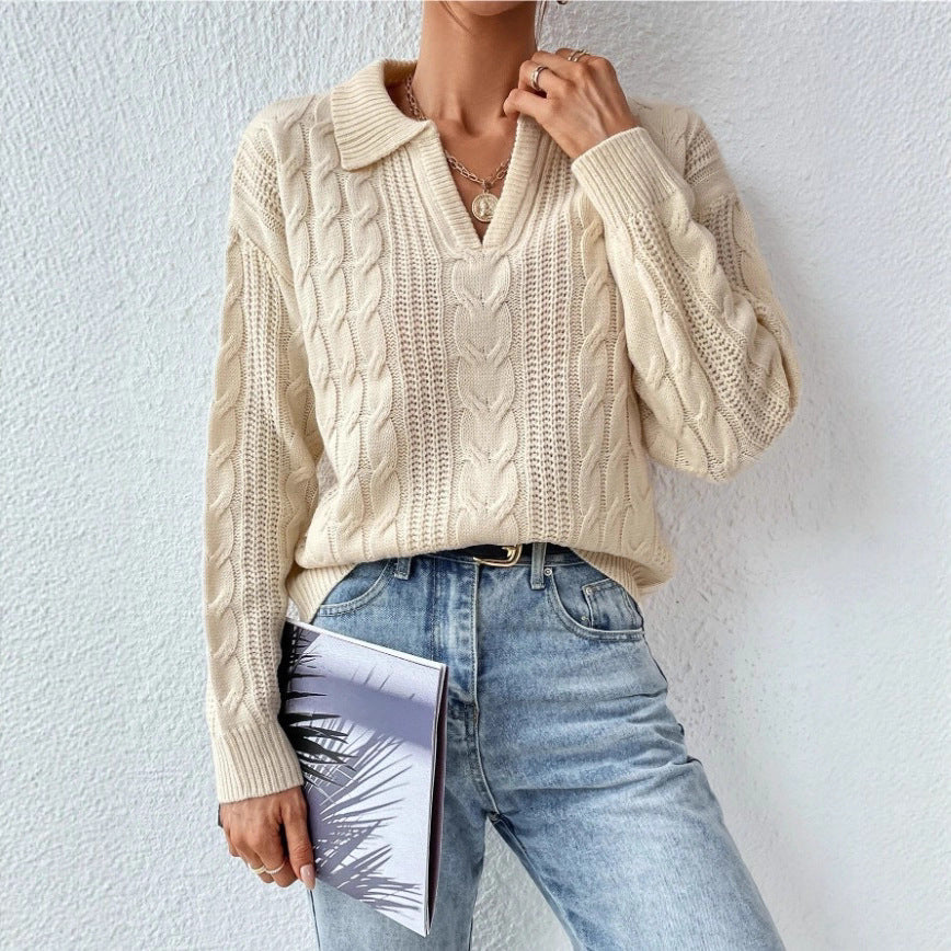 Women's Twist Thread Knitted Vest Solid Color Top