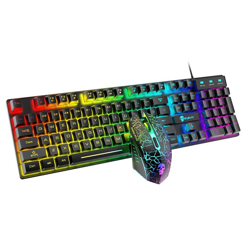 Kuiying T6RGB Luminous Keyboard And Mouse Set - souqmart