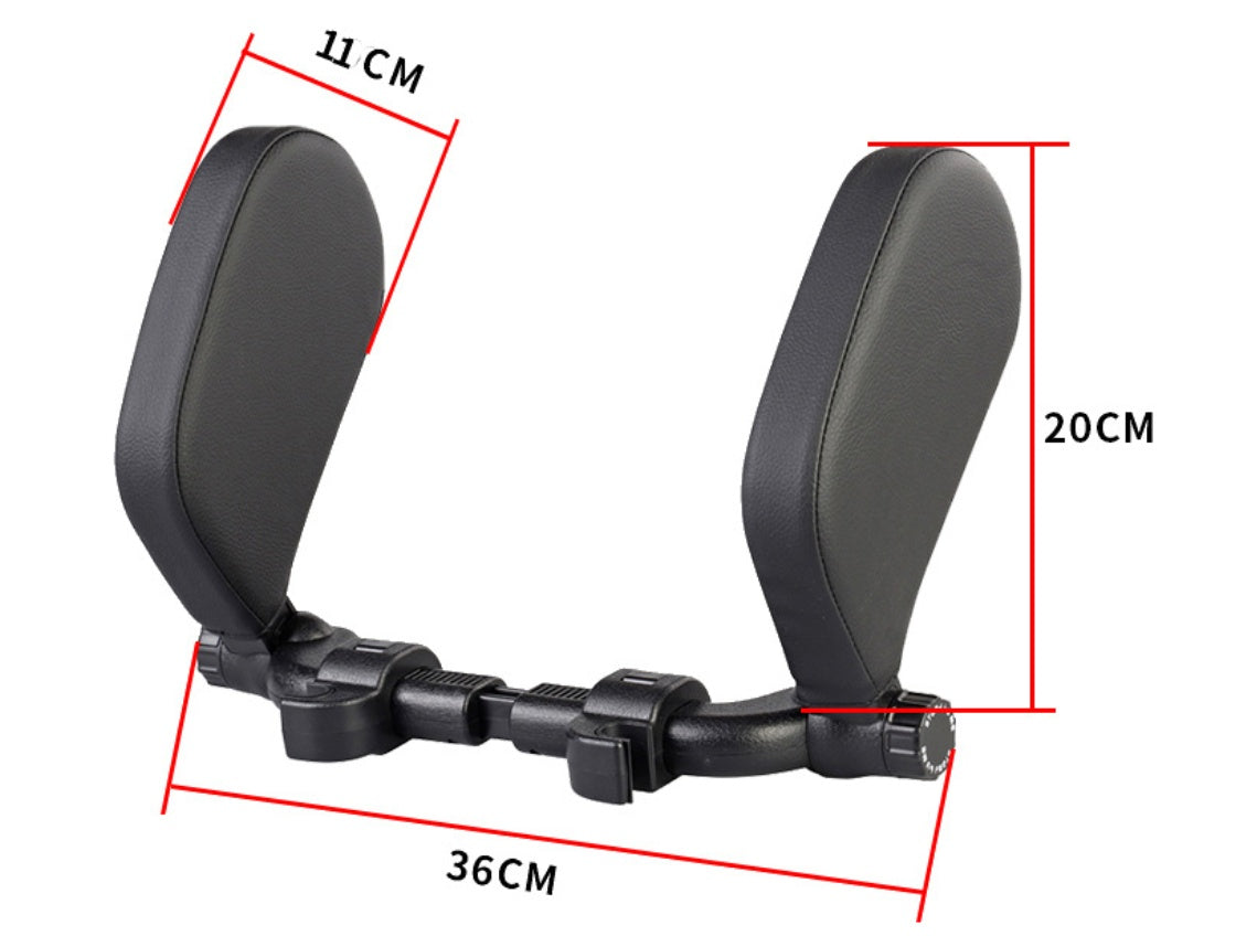 Car headrest pillow Sleep Adjustable Side Car Soft Travel Seat Headrest Auto Leather Support Neck Pillow Cushion car accessories - souqmart