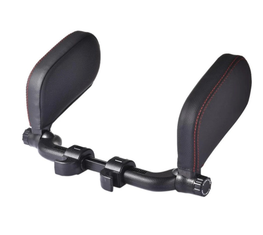Car headrest pillow Sleep Adjustable Side Car Soft Travel Seat Headrest Auto Leather Support Neck Pillow Cushion car accessories - souqmart
