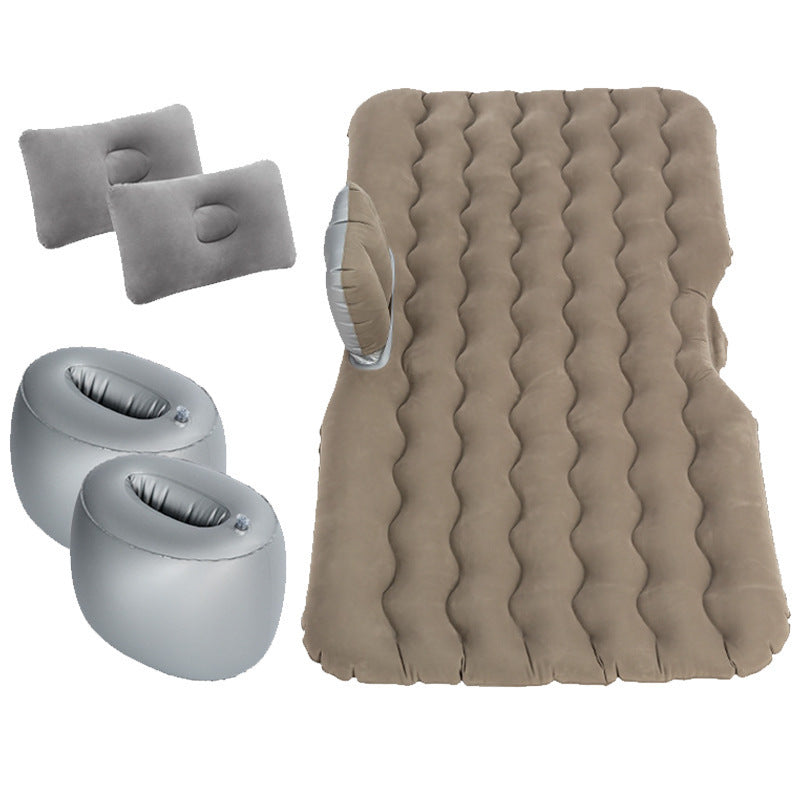 Inflatable Mattress Camping Car Air Mattress Car Travel Mattress Outdoor Car Pillow Bed - souqmart