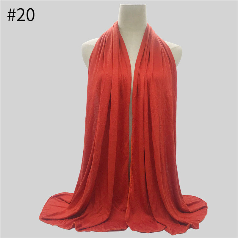 170x60cm Fashion Jersey Hijab Scarf Long Muslim Shawl - souqmart