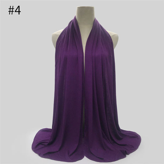 170x60cm Fashion Jersey Hijab Scarf Long Muslim Shawl - souqmart