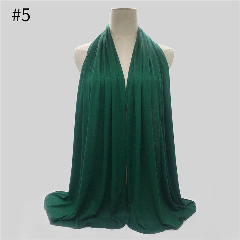 170x60cm Fashion Jersey Hijab Scarf Long Muslim Shawl - souqmart
