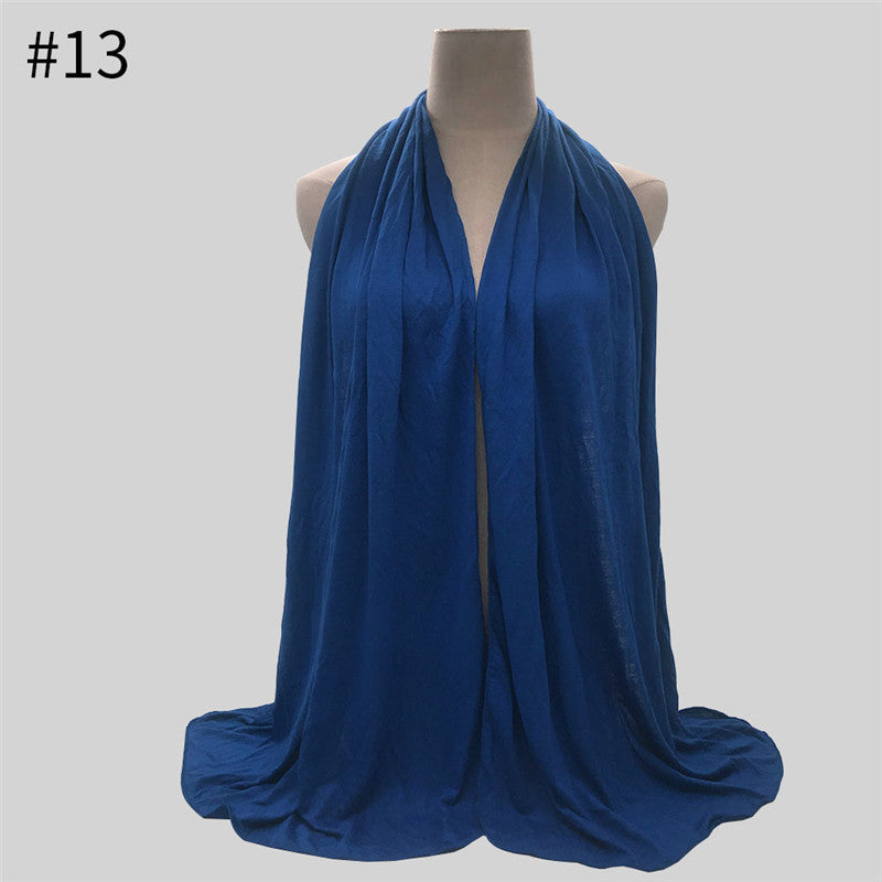 170x60cm Fashion Jersey Hijab Scarf Long Muslim Shawl - souqmart