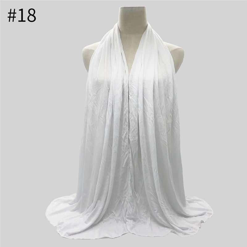 170x60cm Fashion Jersey Hijab Scarf Long Muslim Shawl - souqmart