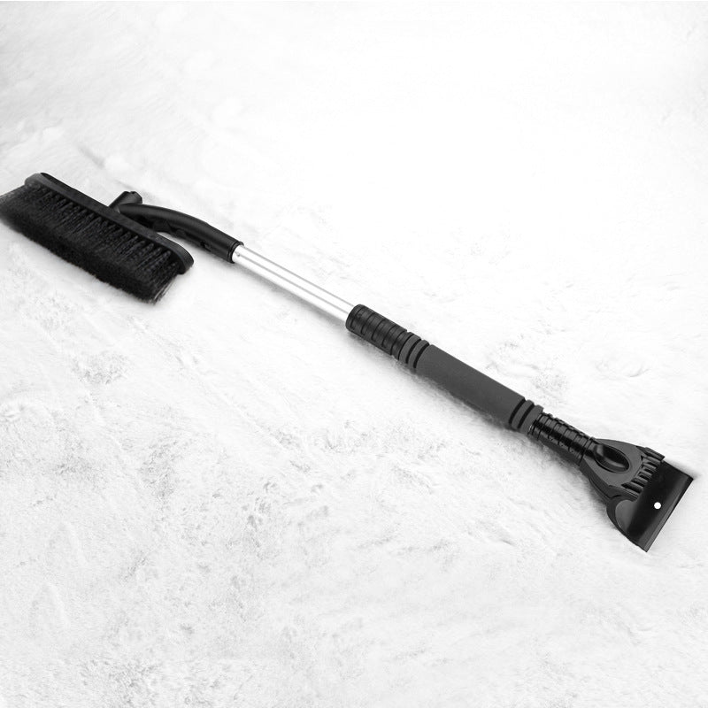 Car Cleaning Brush Ice Scraper Detachable Snow Shovel Brush Dust Remove Brush Auto Windshield Extendable Snow Brush Foam Handle - souqmart