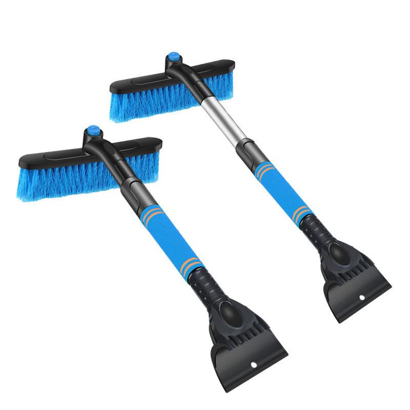 Car Cleaning Brush Ice Scraper Detachable Snow Shovel Brush Dust Remove Brush Auto Windshield Extendable Snow Brush Foam Handle - souqmart
