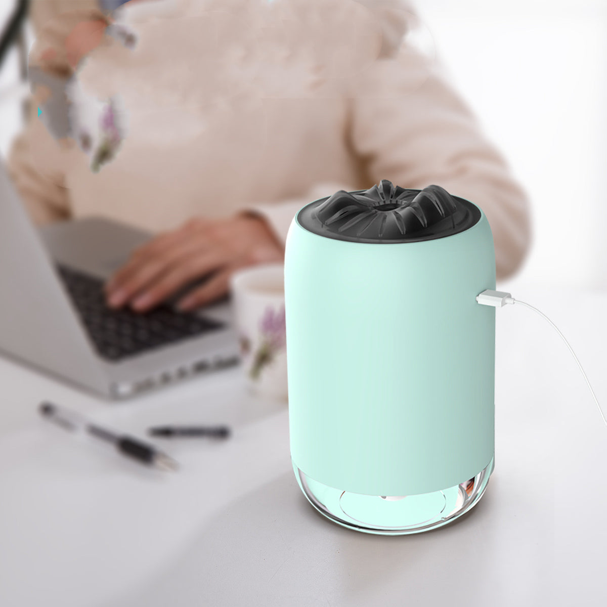 Magic Flame Humidifier Home Car Atomizer Mini Aroma Diffuser Desktop Home Office Supplies - souqmart