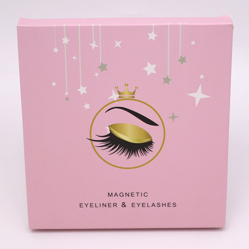 Magnetic Eyelashes Eyeliner Set Long Lasting False Mink Waterproof Eye Lashes Extension Reusable Beauty Makeup Tool - souqmart
