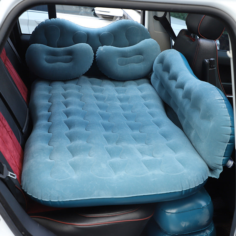 Inflatable Mattress Camping Car Air Mattress Car Travel Mattress Outdoor Car Pillow Bed - souqmart