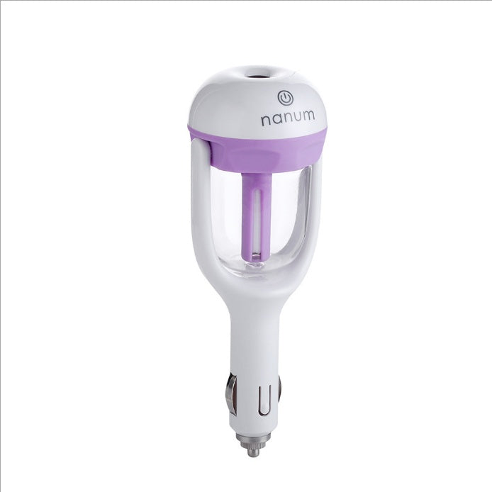 Car Humidifier Air Purifier Freshener Essential Oil Diffuser - souqmart
