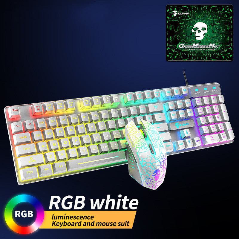 Kuiying T6RGB Luminous Keyboard And Mouse Set - souqmart