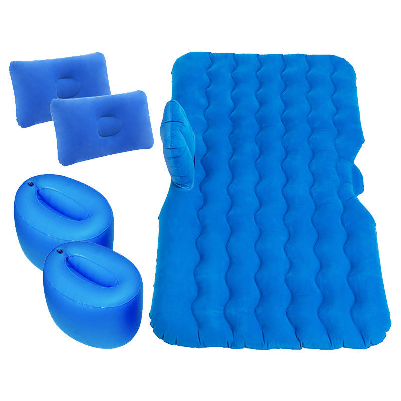 Inflatable Mattress Camping Car Air Mattress Car Travel Mattress Outdoor Car Pillow Bed - souqmart