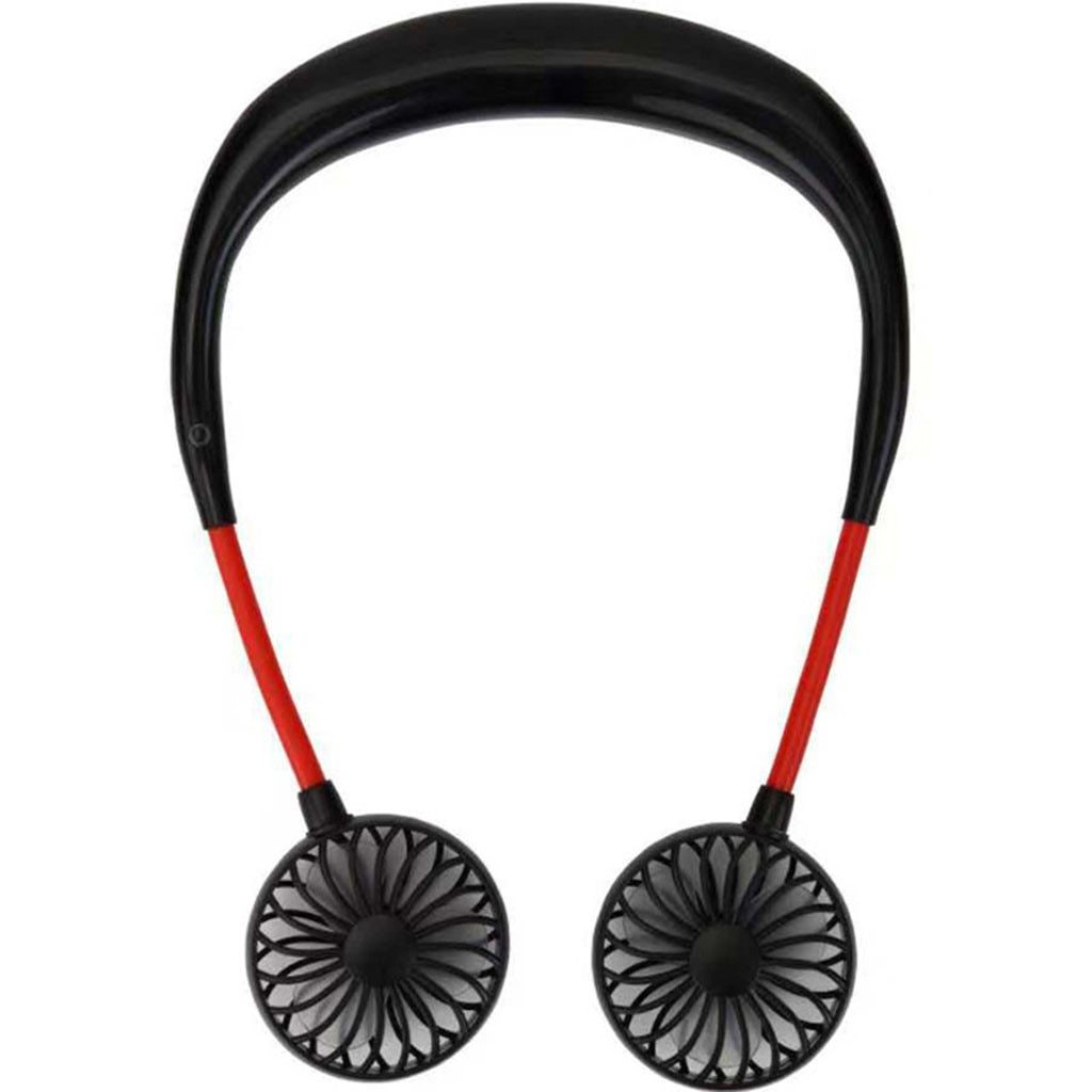 Charging portable lazy fan student desktop fan hanging neck fan - souqmart