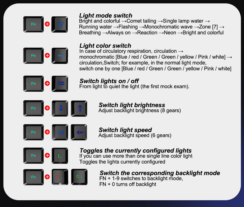 Kuiying T6RGB Luminous Keyboard And Mouse Set - souqmart