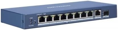 هايكفيجين - محول هايكفيجين 10 منافذ ~ 8 منافذ جيجابت PoE ~ 1 منفذ RJ45 جيجابت ~ 1 منفذ SFP محول شبكة الألياف البصرية - DS-3E0510P-E/M