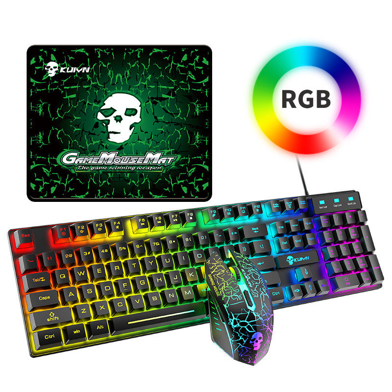 Kuiying T6RGB Luminous Keyboard And Mouse Set - souqmart