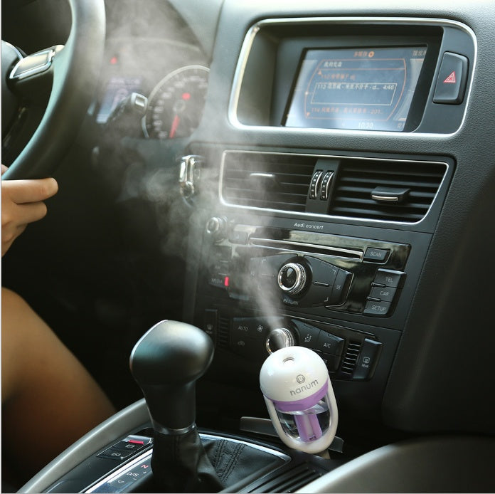 Car Humidifier Air Purifier Freshener Essential Oil Diffuser - souqmart