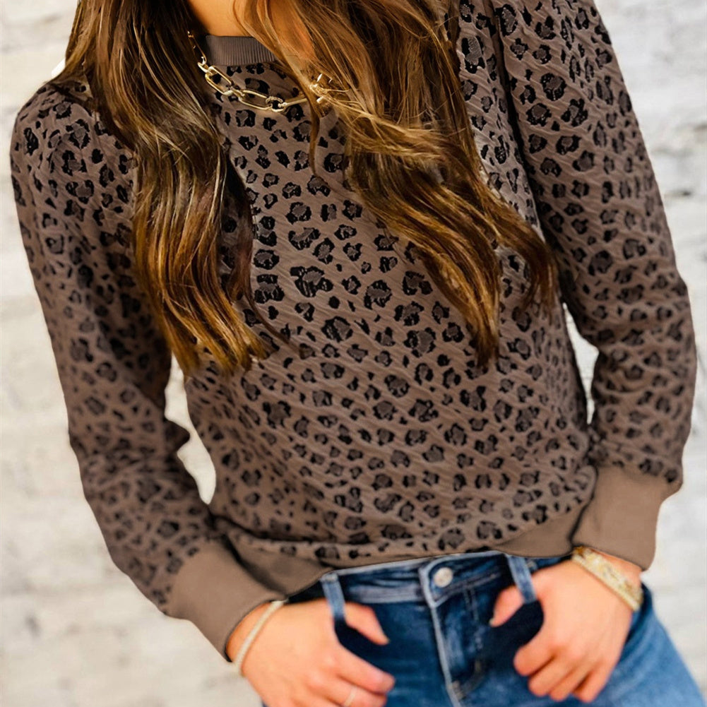 Women's Personalized Trendy Leopard Print Top