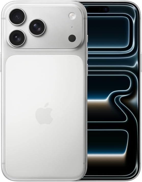 Apple iPhone 17 Pro Max, US Version, 1TB, eSIM, Silver- Unlocked (Renewed Premium)