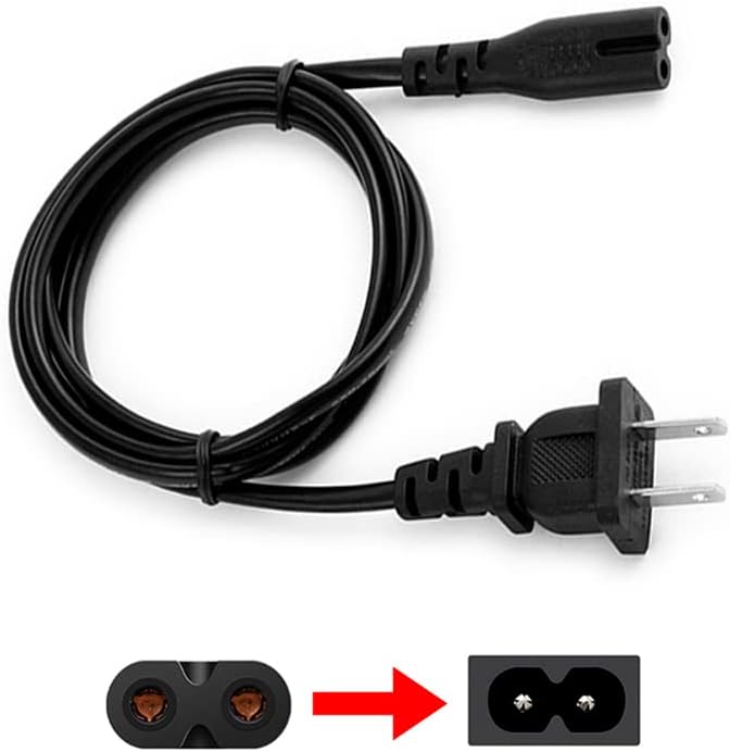 10ft Prong Power Cord for Sony PS5, PlayStation 5, Xbox One S/X Series X/S