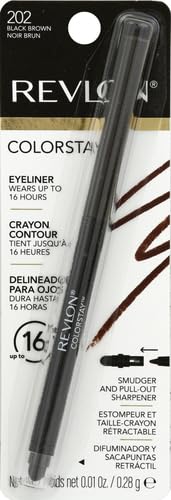Revlon ColorStay Pencil Waterproof Eyeliner, 201 Black, 2 pack
