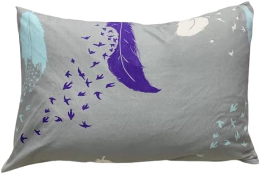 Sleep Well 90 GSM Bedsheet with Pillow Case (Blue & Pink Diamond Design, Single)