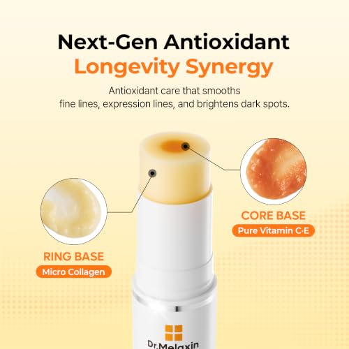 Dr.Melaxin Collagen Multi Balm Stick, Calcium & Adenosine Korean Wrinkle Stick for Eye, Neck & Face, Firming Collagen Stick, Under Eye Balm for Dark Circles & Depuffing, Korean Skin Care, 0.31 oz