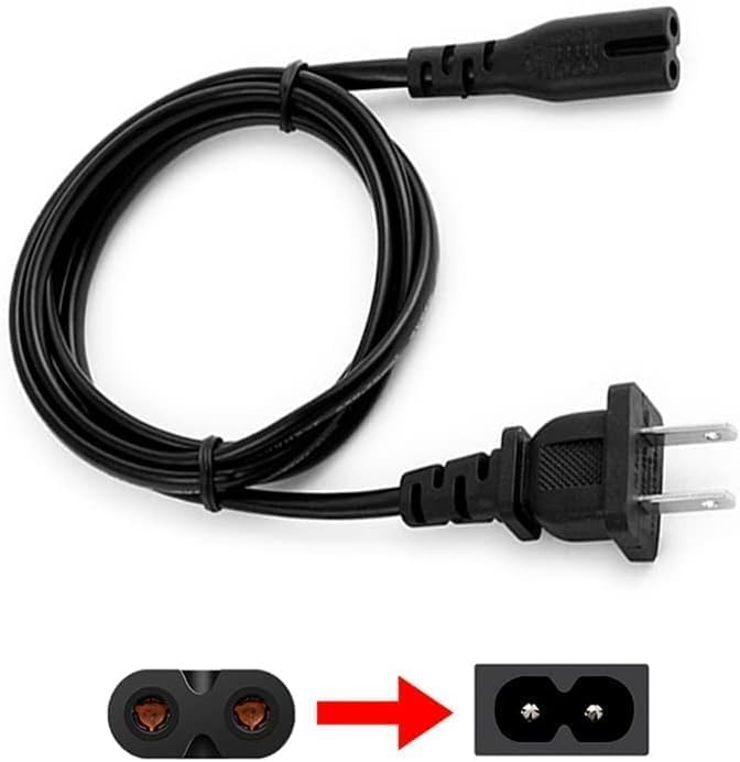 10ft Prong Power Cord for Sony PS5, PlayStation 5, Xbox One S/X Series X/S