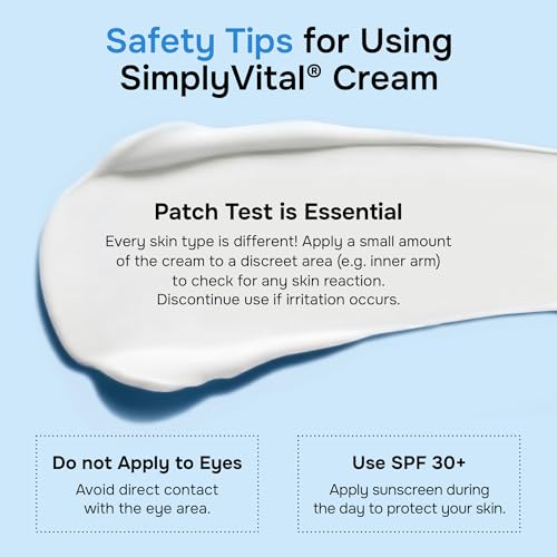 SimplyVital Face Moisturizer Retinol Collagen Hyaluronic Acid Cream 1.7 oz