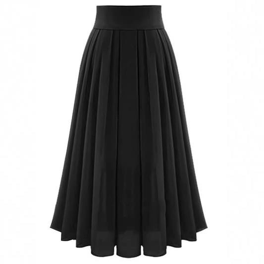 Solid Color High Waist Skirt For Women