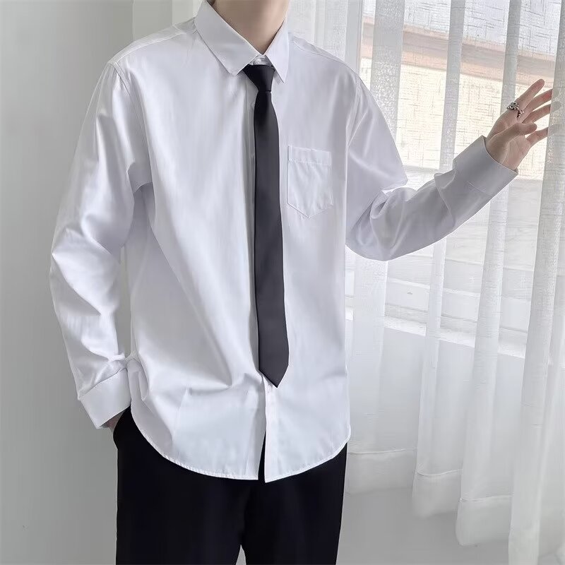 Personality Loose Casual Shirt Men - souqmart
