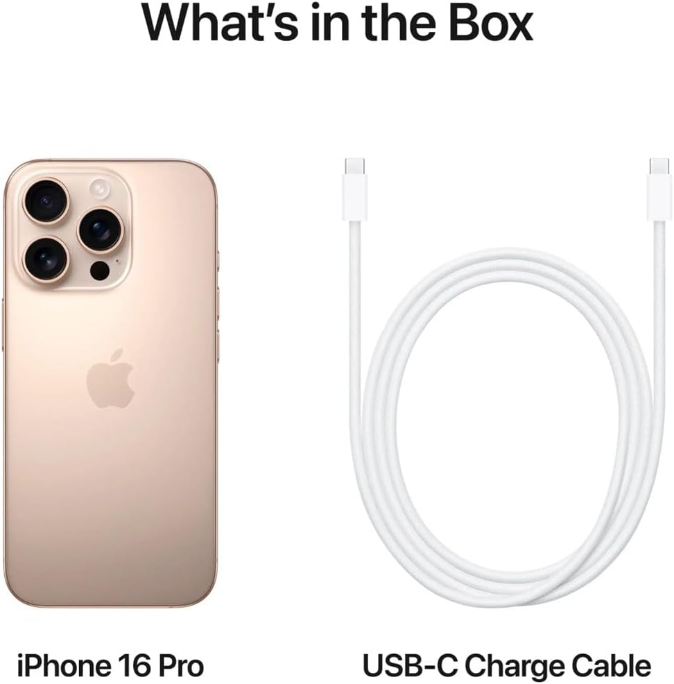 Apple iPhone (Renewed Premium) 16 Pro Max, US Version, 256GB, Desert Titanium - Unlocked
