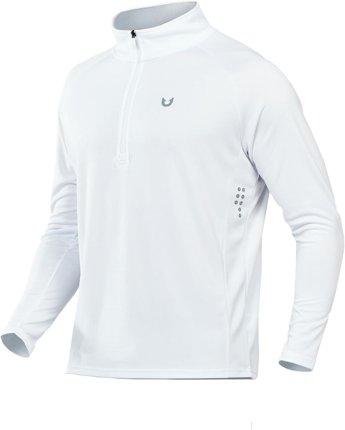 NORTHYARD Men's Quarter Zip Pullover Athletic Running Shirts Long Sleeve