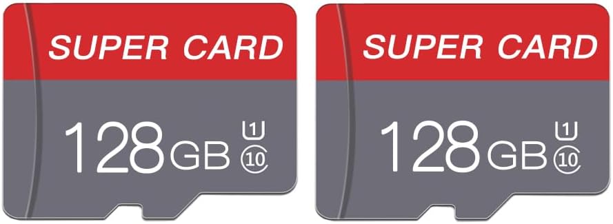 128GB Micro SD Card Class 10 Memory Cards Mini TF Card with Adapter for Smartphones/Tablet/Drone/Game Console(2-Pack)