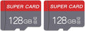 128GB Micro SD Card Class 10 Memory Cards Mini TF Card with Adapter for Smartphones/Tablet/Drone/Game Console(2-Pack)