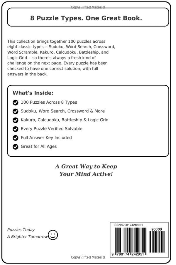 100 Fun & Challenging Puzzles: Puzzles with Full Solutions (The Big Book of Puzzles Series, Band 10)