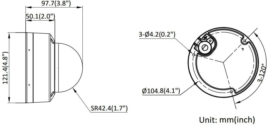 هايكفيجن DS-2CD1123G2-LIU كاميرا هجينة 2 ميجابكسل IP خفيفة مع صوت