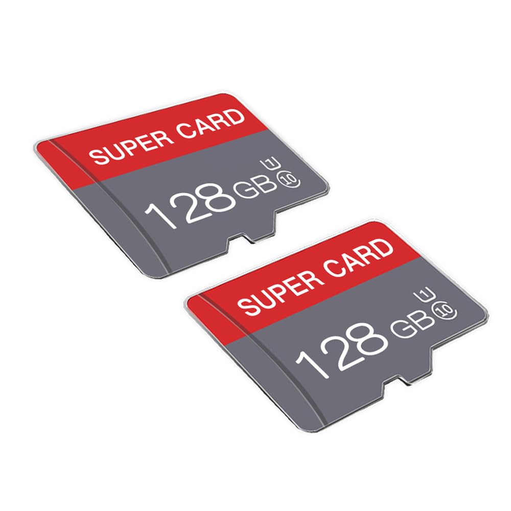 128GB Micro SD Card Class 10 Memory Cards Mini TF Card with Adapter for Smartphones/Tablet/Drone/Game Console(2-Pack)