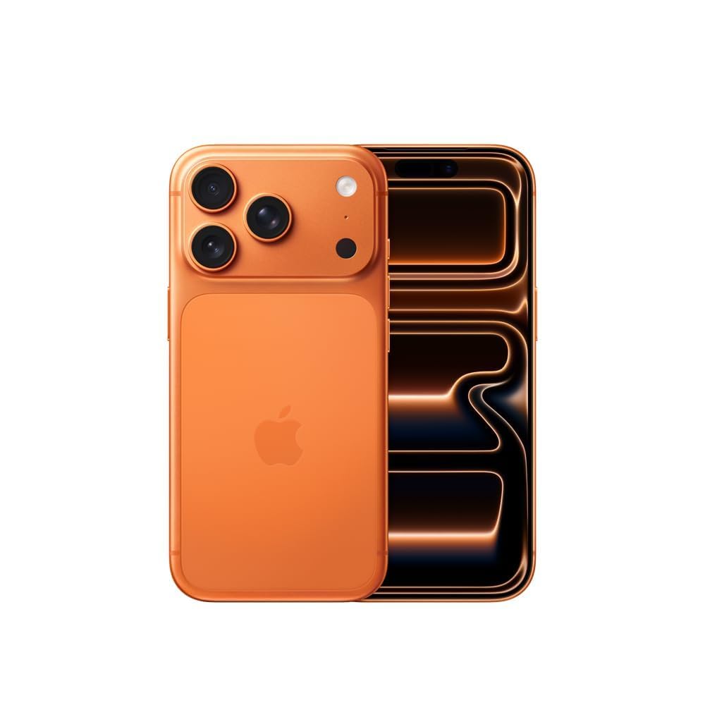 Apple iPhone 17 Pro, US Version, 256GB, eSIM, Cosmic Orange- Unlocked (Renewed)