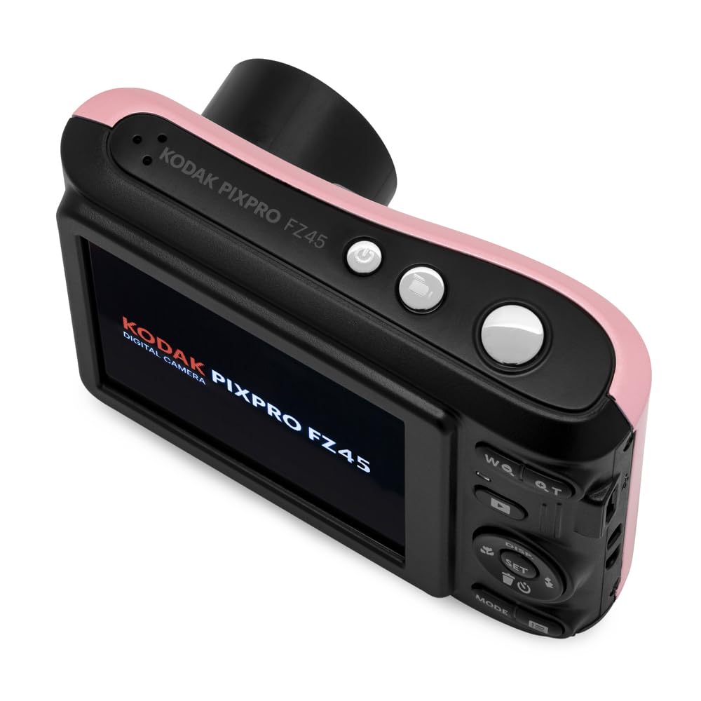 KODAK PIXPRO FZ45 16MP Compact Digital Camera, 4X Optical Zoom, AA, Red