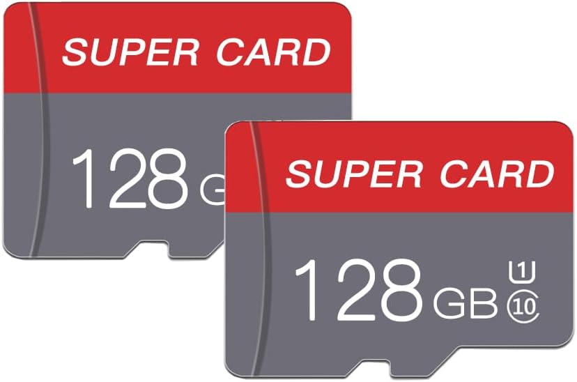 128GB Micro SD Card Class 10 Memory Cards Mini TF Card with Adapter for Smartphones/Tablet/Drone/Game Console(2-Pack)