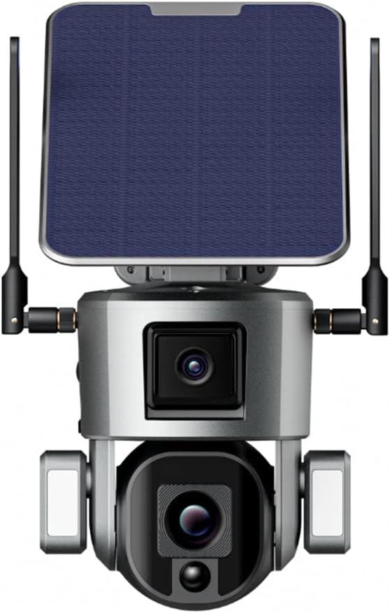 كاميرا واي 5 4G-4K-8MP-10X تعمل بالطاقة الشمسية مزدوجة الربط ببطارية كاميرا PTZ 8 ميجابكسل لاسلكية وكاميرا CCTV خارجية مقاومة للماء بتصنيف IP66 لمقاومة المياه والغبار من كروني