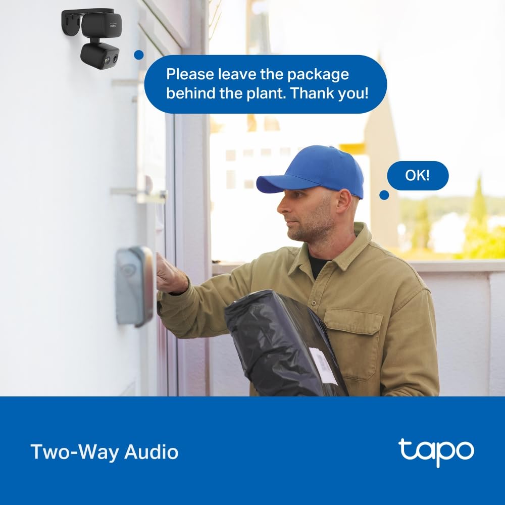 Tapo 2K Pan Tilt Security Camera for Baby Monitor, Dog Camera,C211(2-Pack)
