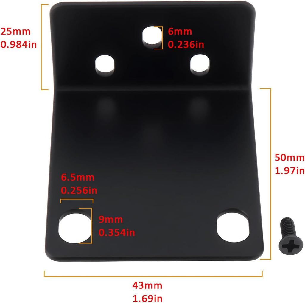 Briny River 2 Pieces Adjustable Rack Supports Compatible with Hikvision Switch Series 76 190157623 Compatible with HiWatch DVR NVR