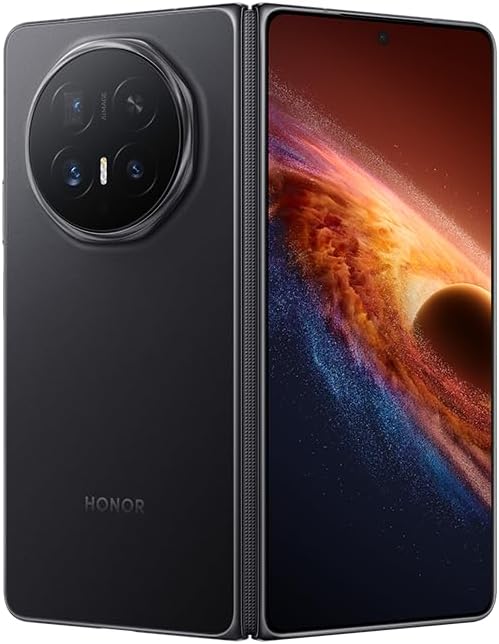 HONOR Magic V6 5G PNM-N49 (GSM Unlocked, International Version) 512GB Storage 16GB RAM Factory Unlocked Android 16 Foldable Smartphone (Black)